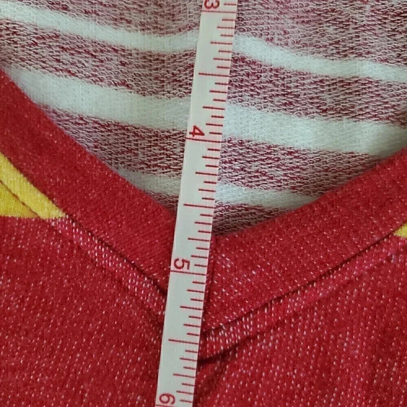 Women's UG APPAREL Tunic Iowa State Cyclones Red Yellow Logo SZ L Large Pockets - Picture 5 of 8